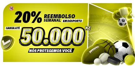 20% de Cashback Semanal em Desporto