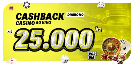 Cashback Diário Casino Ao Vivo