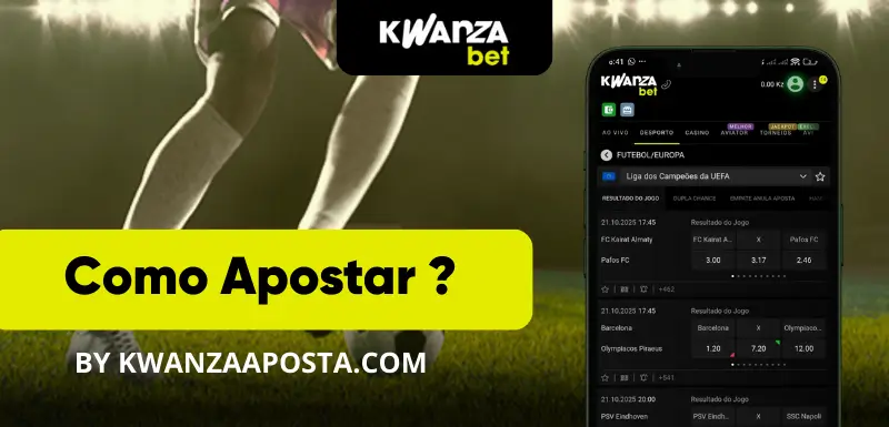 Como Apostar em Futebol na Kwanzabet