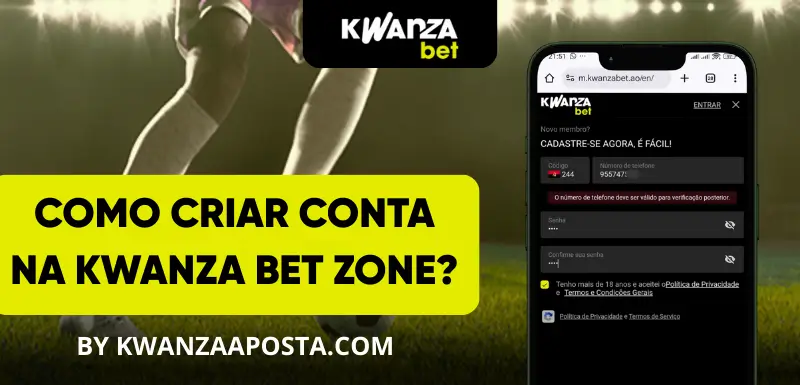 Como criar uma conta na Kwanza Bet Zone